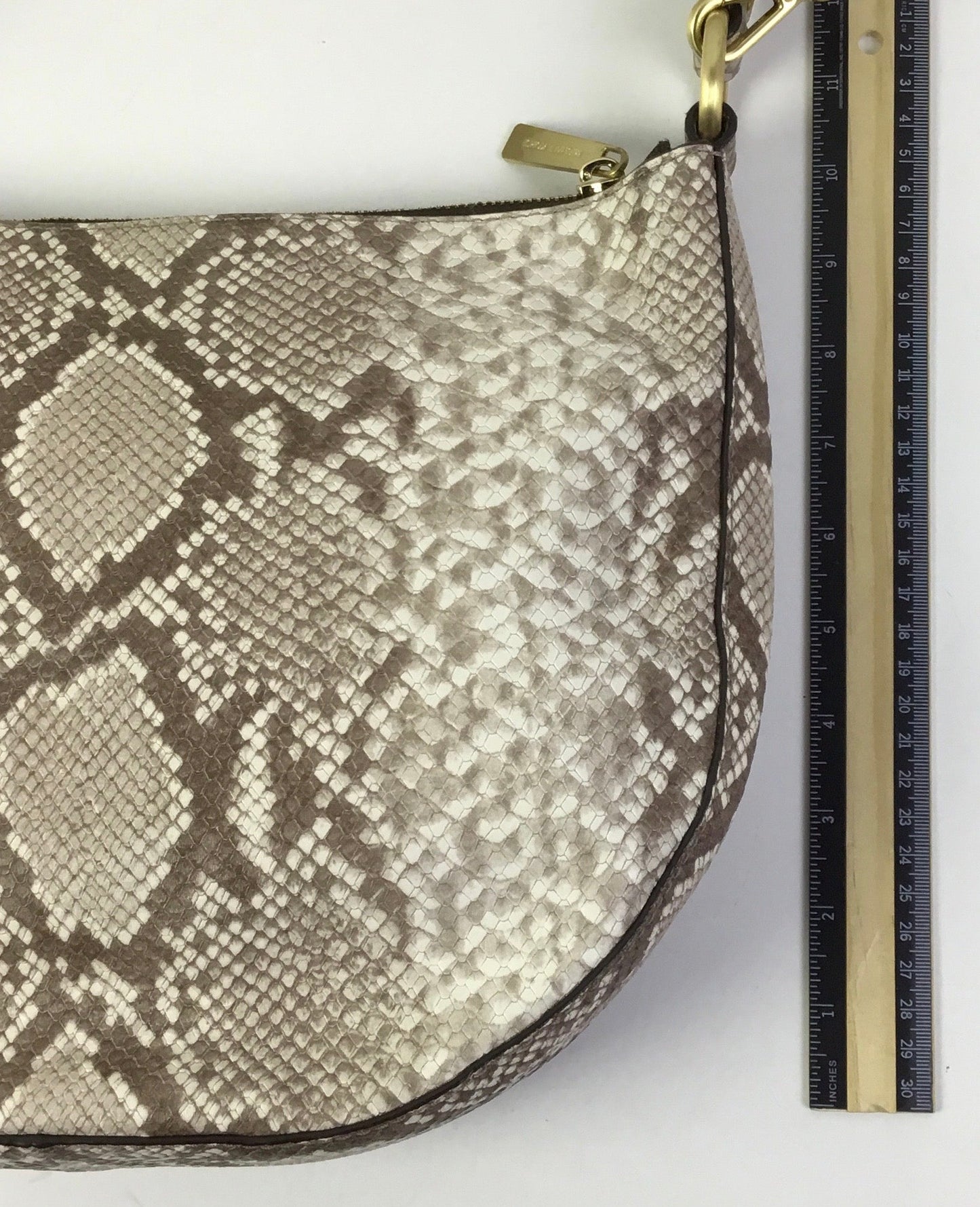 Handbag Designer By Michael Kors In Snakeskin Print, Size:Small