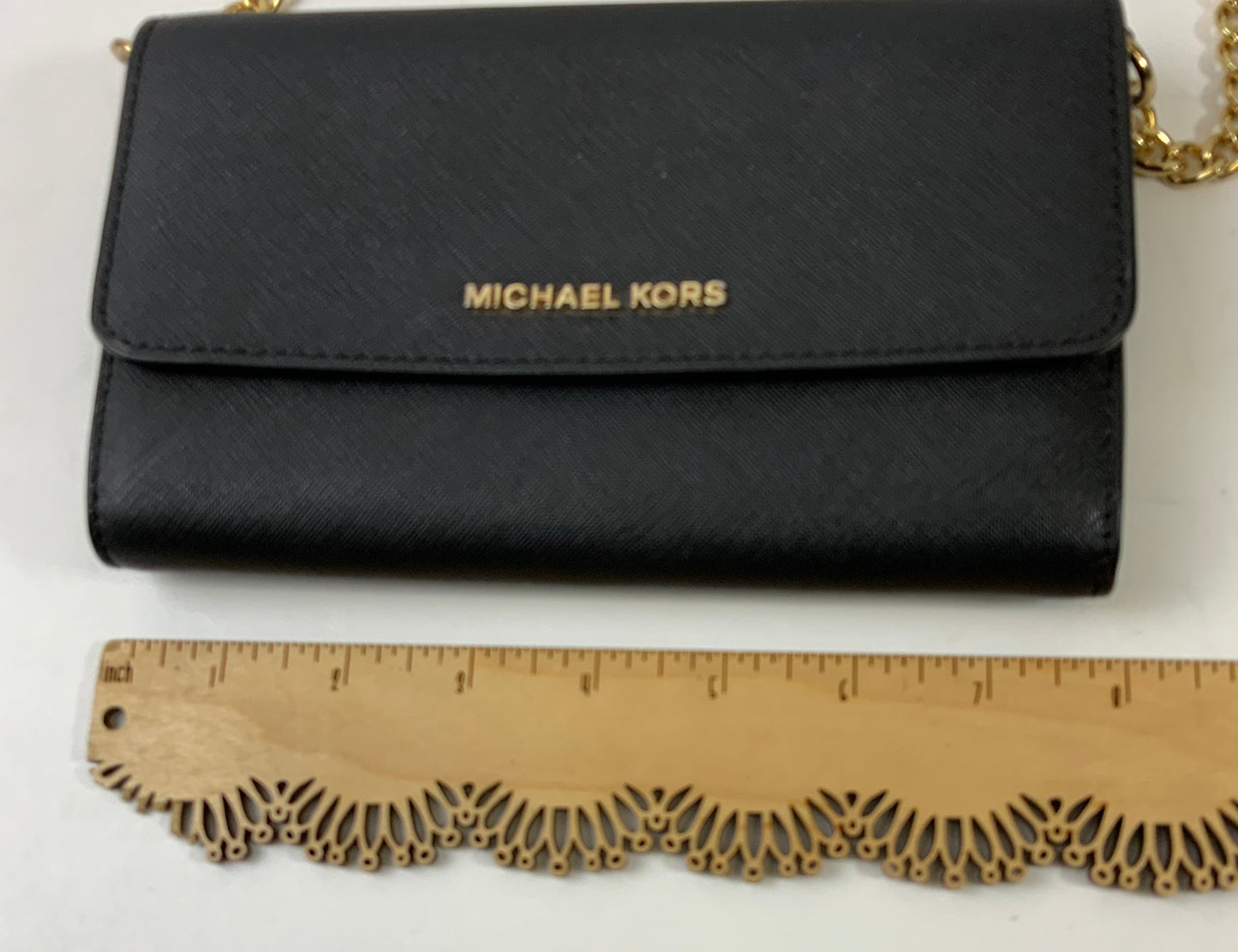 Crossbody Designer By Michael Kors In Black, Size:Small