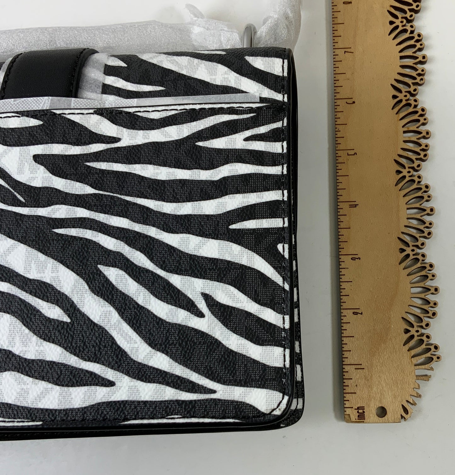 Crossbody Designer By Michael Kors In Zebra Print, Size:Small