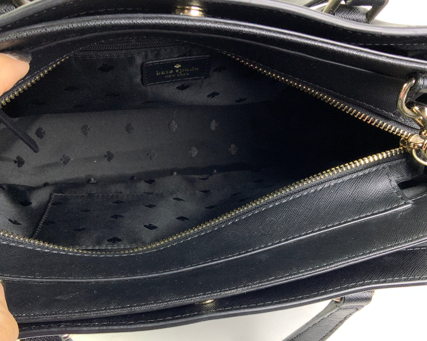 Handbag Designer By Kate Spade In Black, Size:Medium