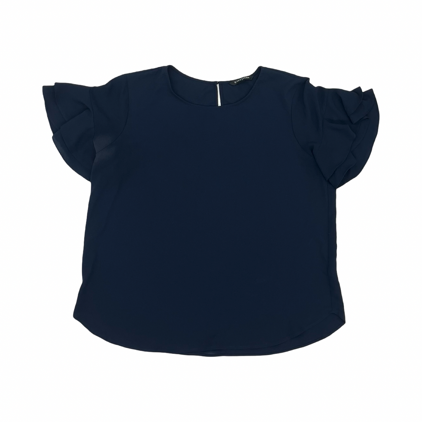 Blouse Ss By 41 Hawthorn In Blue, Size:Xl