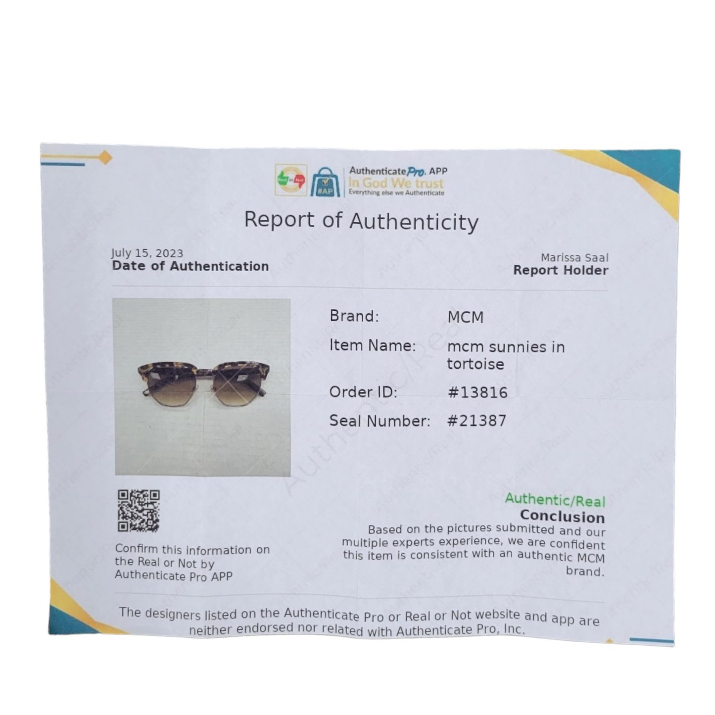 Sunglasses By Mcm