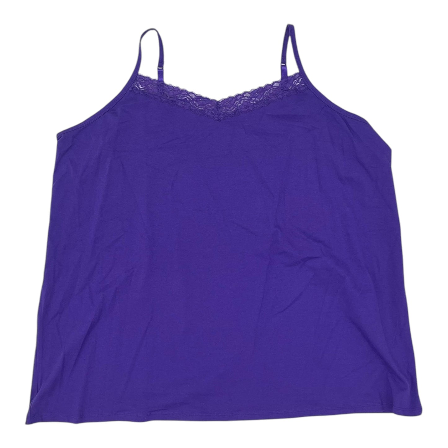 Top Cami By Catherines In Purple, Size:4X
