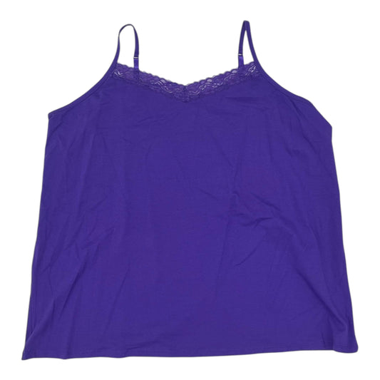 Top Cami By Catherines In Purple, Size:4X