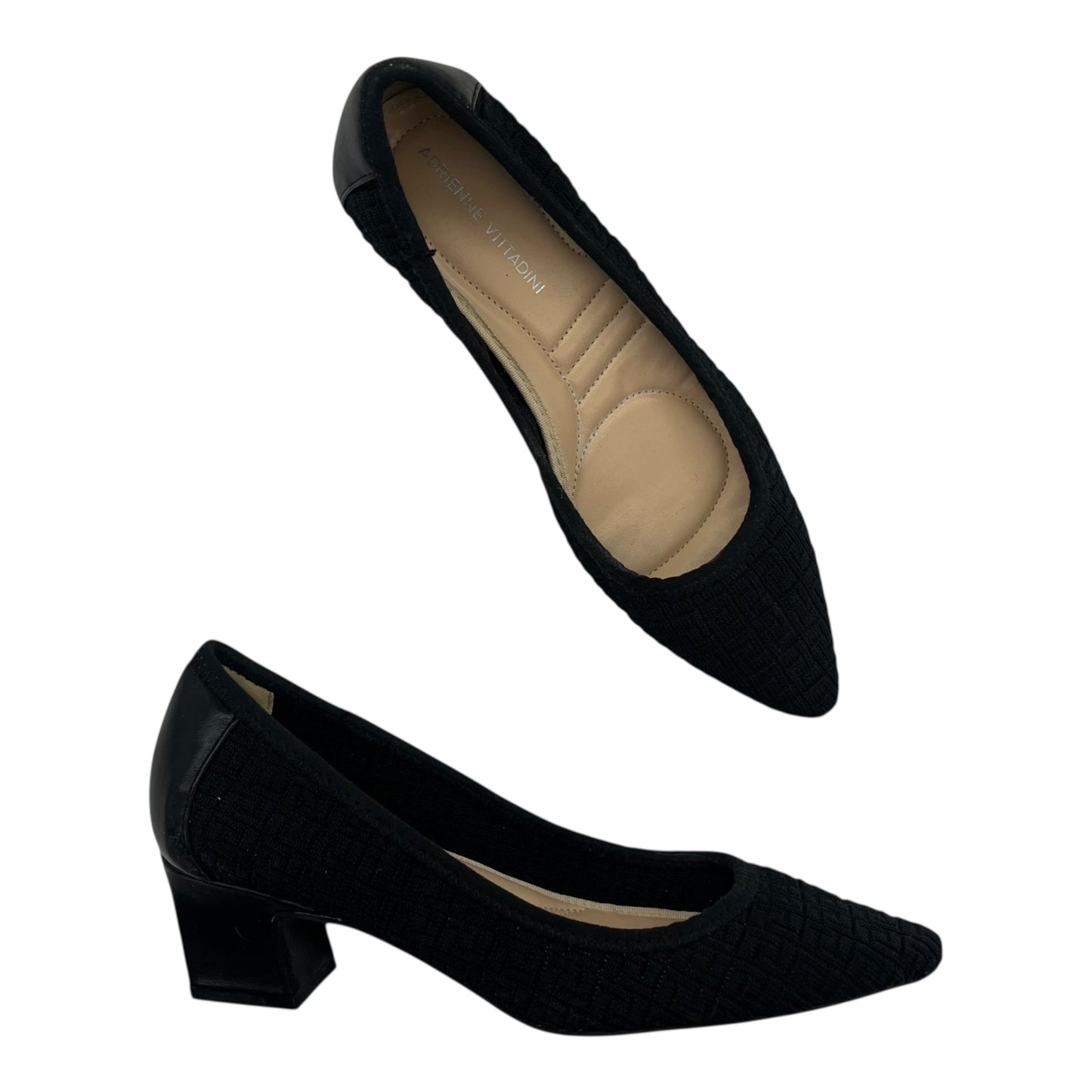 Shoes Heels Block By Adrienne Vittadini In Black, Size:8.5
