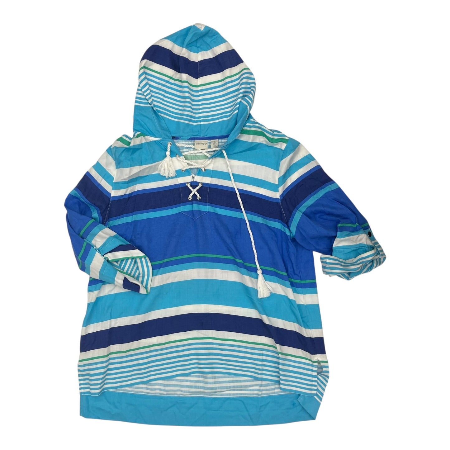 Top Ls By Chicos In Striped Pattern, Size:Xl