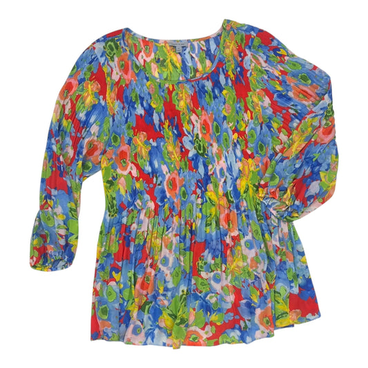 Blouse Ls By Clothes Mentor In Multi, Size:2X