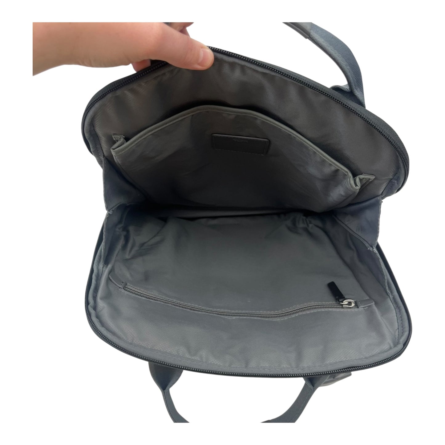 Backpack Designer By Tumi In Grey, Size:Medium