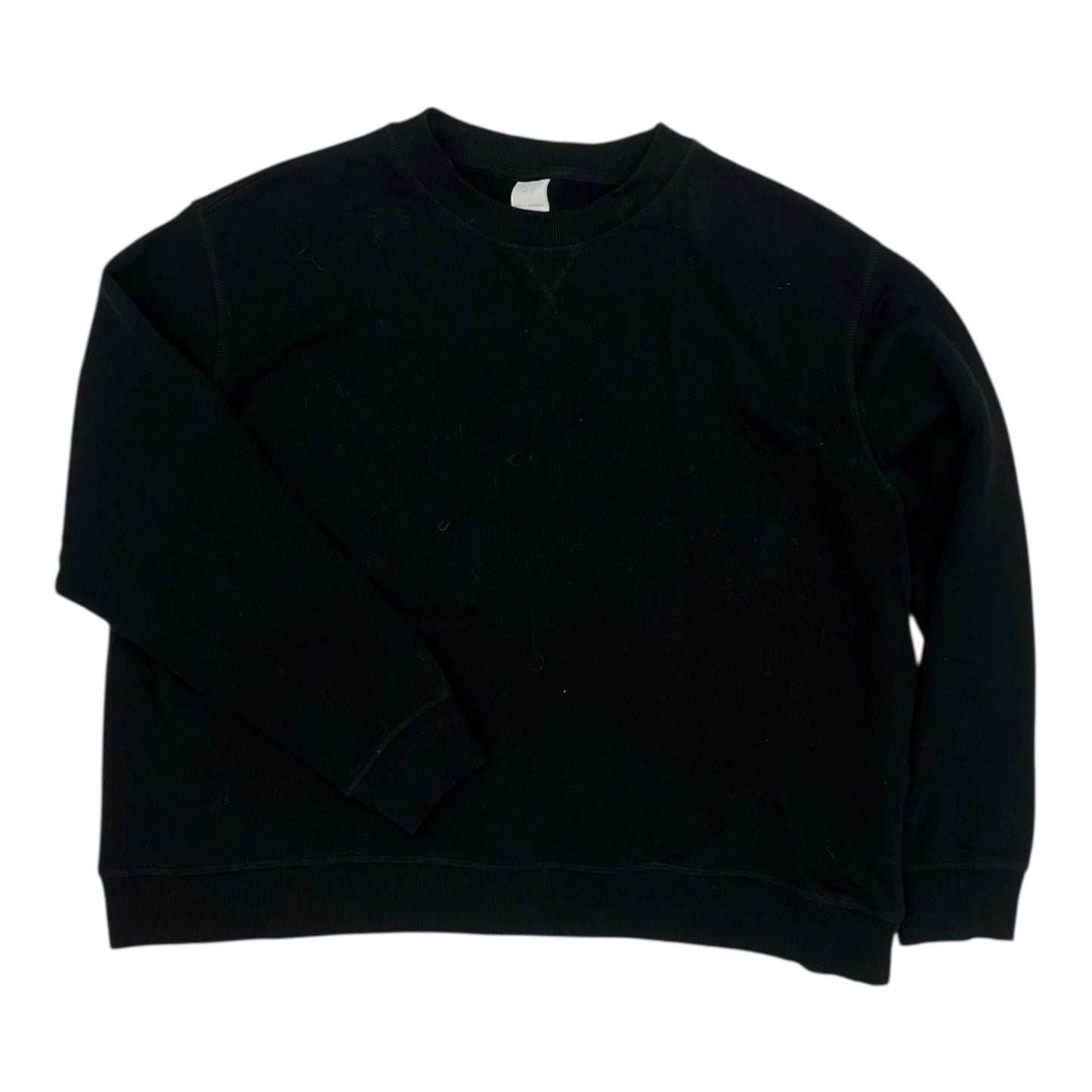 Sweatshirt Crewneck By H&M In Black, Size:Xl