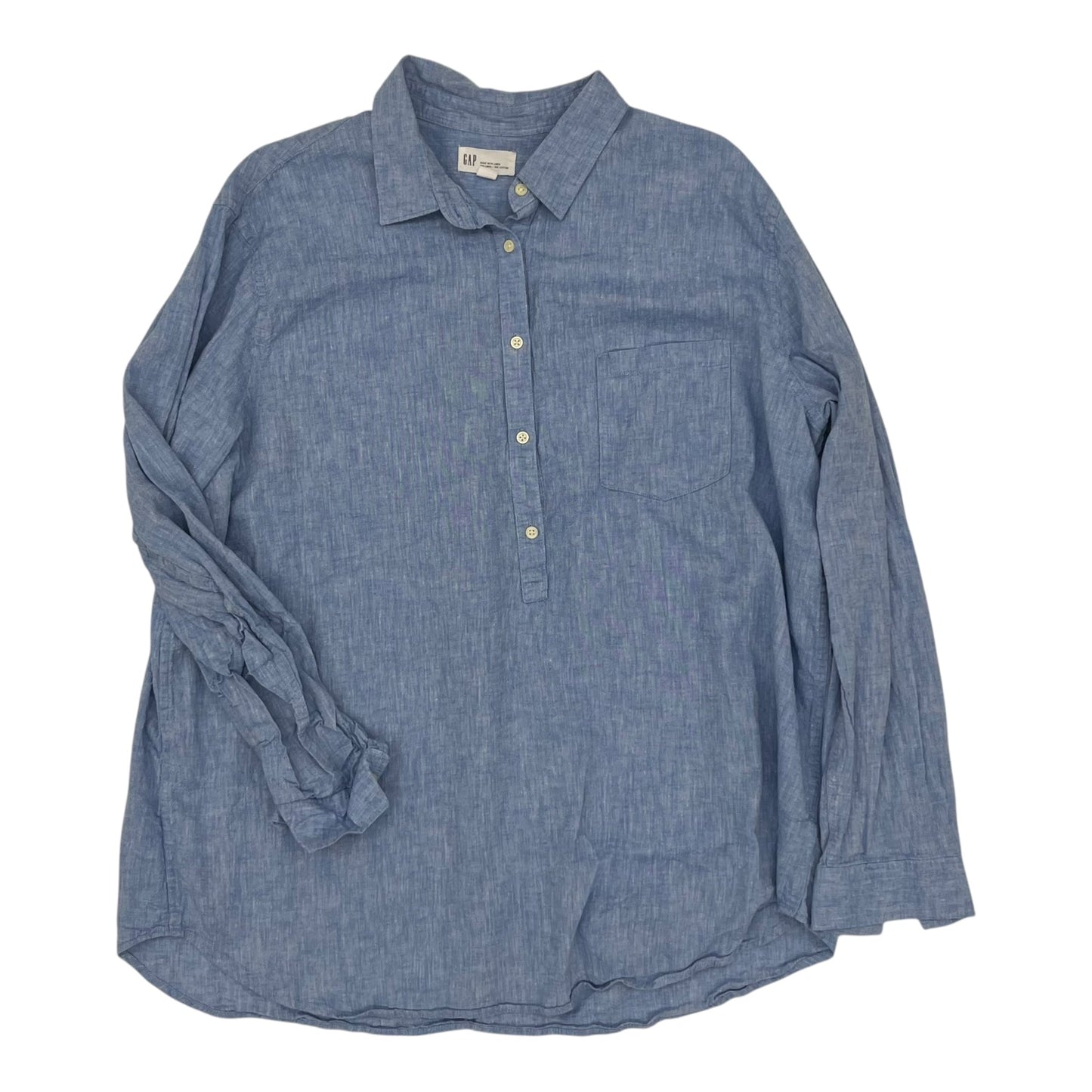 Top Ls By Gap In Blue, Size:Xxl