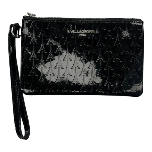 Wristlet Designer By Karl Lagerfeld In Black, Size:Medium