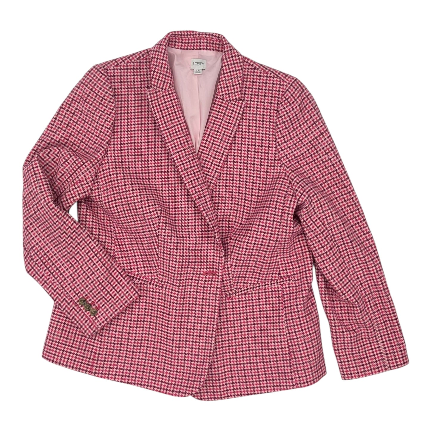 BLAZER by J. CREW in PINK & RED, Size:1X