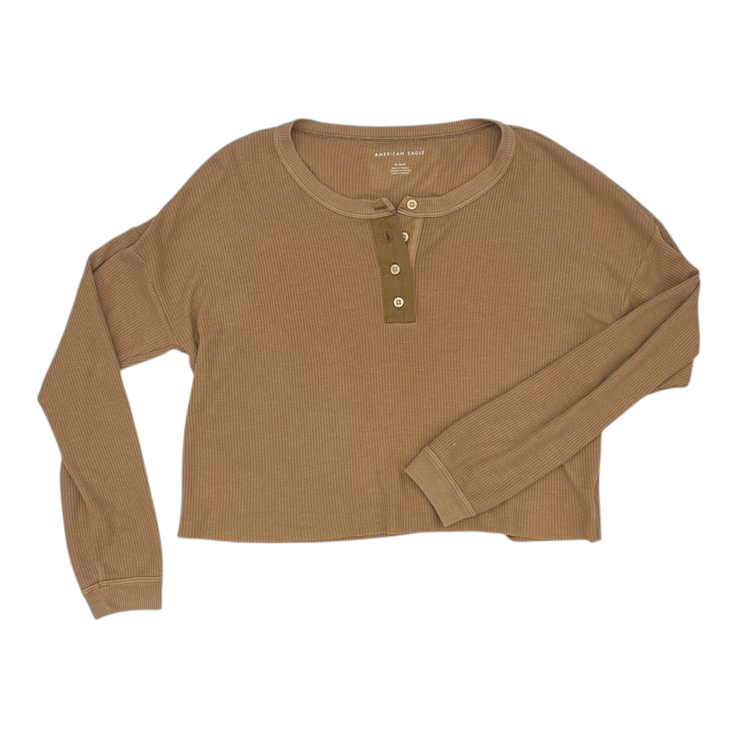 Top Ls By American Eagle In Brown, Size:M