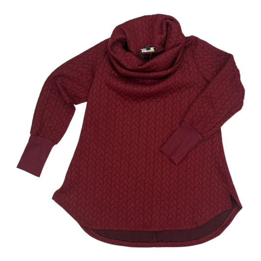 Sweatshirt Collar By Suzanne Betro In Maroon, Size:Xl
