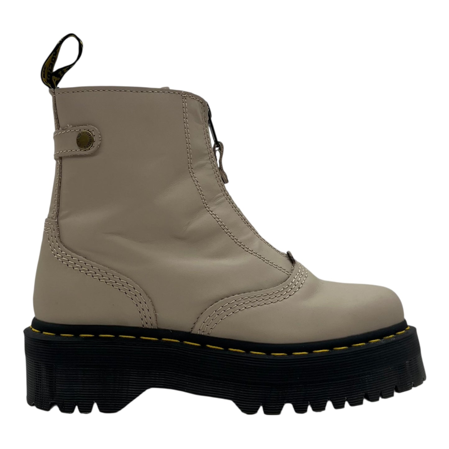 Boots Ankle Flats By Dr Martens In Tan, Size:7