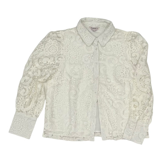 Blouse Ls By Nanette By Nanette Lepore In White, Size:L