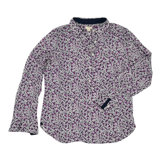 Blouse Ls By J. Crew In Floral Print, Size:M