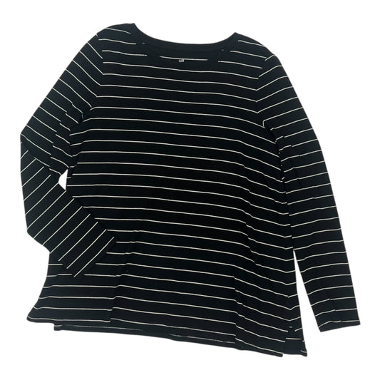 Top Ls By J. Jill In Black & White, Size:L