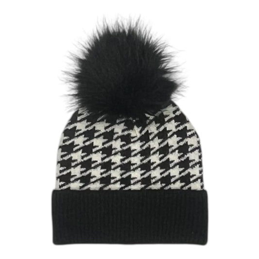 Hat Beanie By Express In Black & White