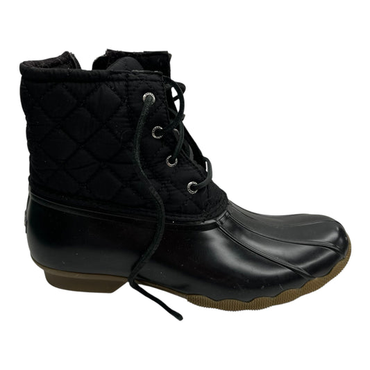 Boots Ankle Flats By Sperry In Black, Size:6