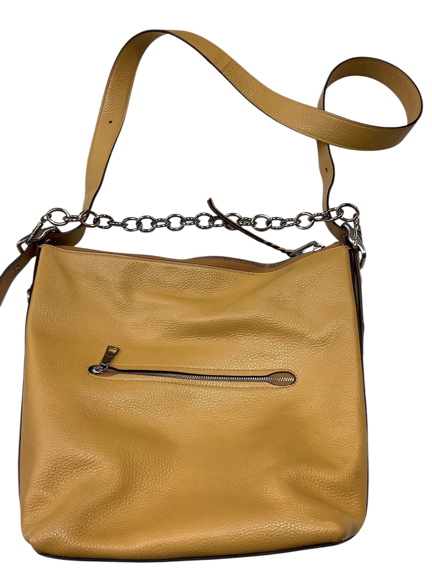 Crossbody Designer By Coach In Yellow, Size:Large