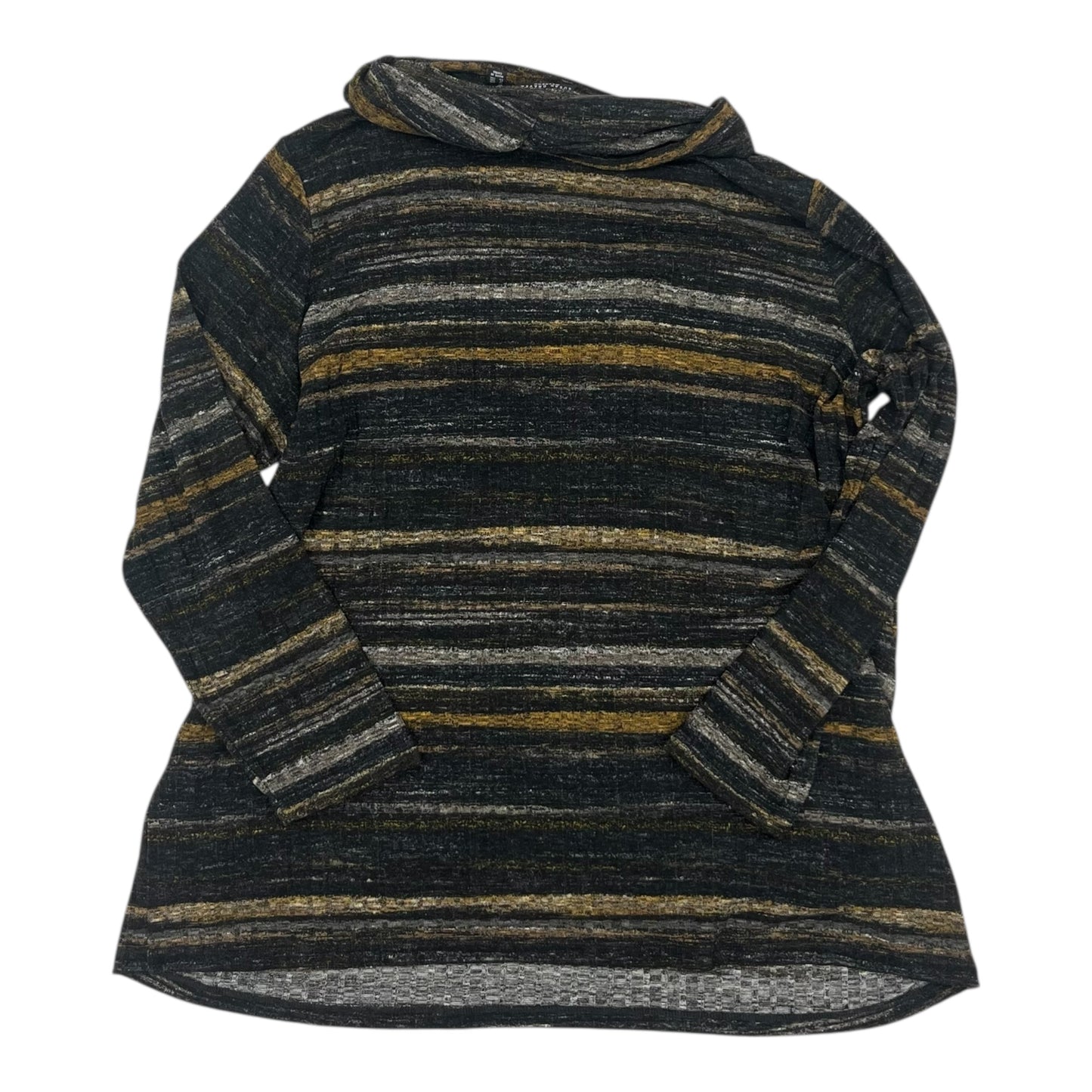 Top Ls By Susan Graver In Grey & Tan, Size:2X