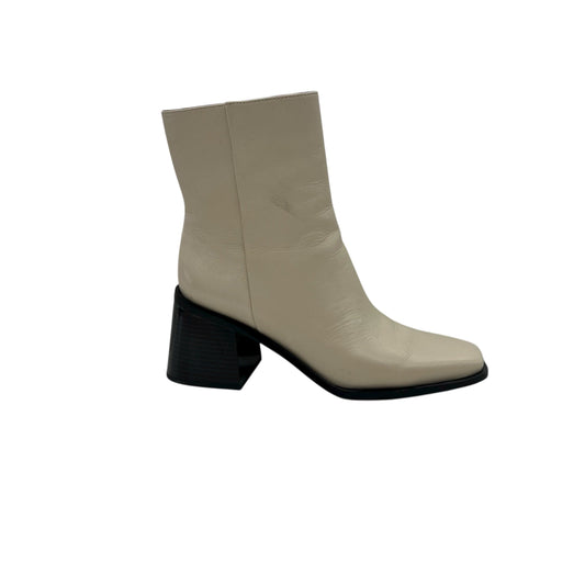 Boots Ankle Heels By Sam Edelman In Cream, Size:9.5