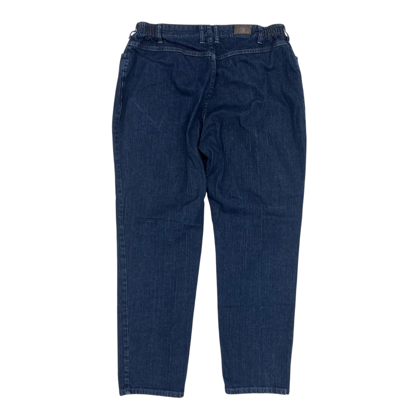 Jeans Straight By Lee In Blue Denim, Size:22