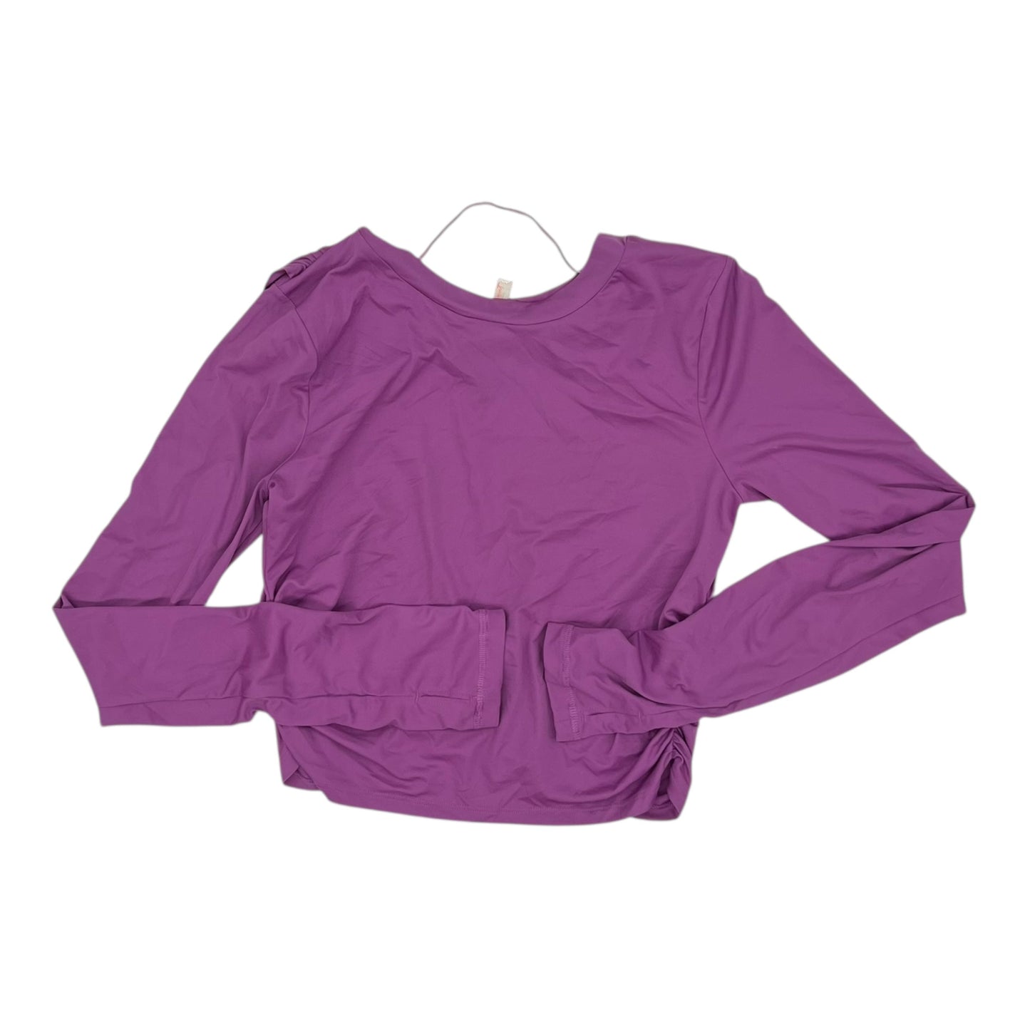 Athletic Top Ls Crewneck By Free People In Purple, Size:L