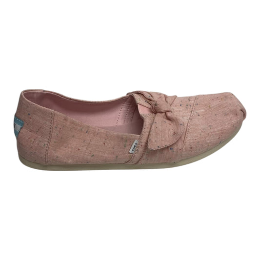 Shoes Flats By Toms In Pink, Size:9