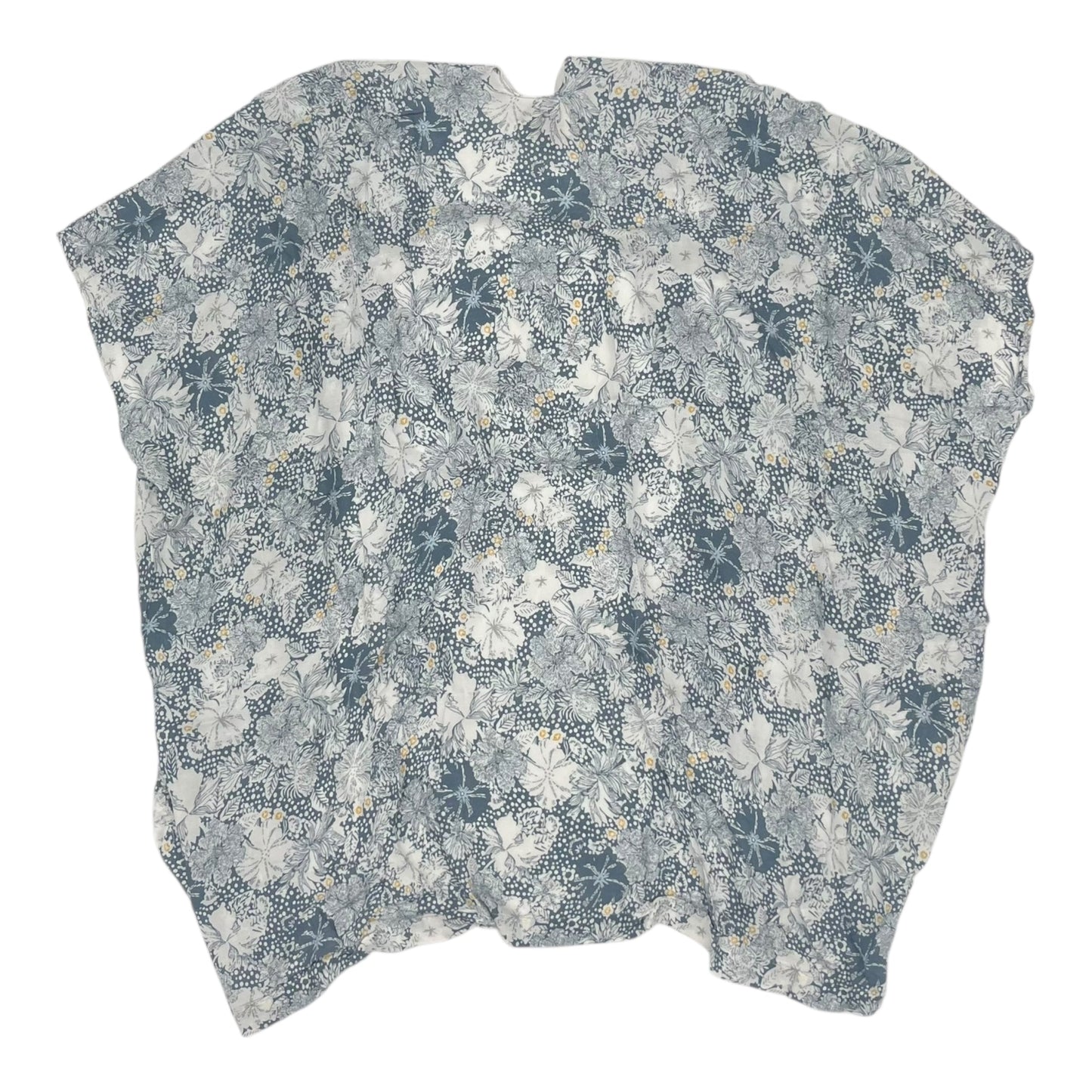 Shawl By Loft In Blue & White, Size:Osfm