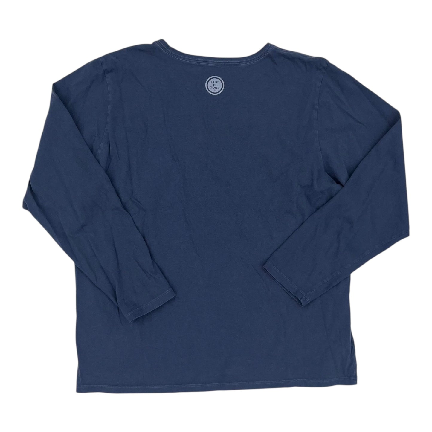 Top Ls By Life Is Good In Blue, Size:Xxl