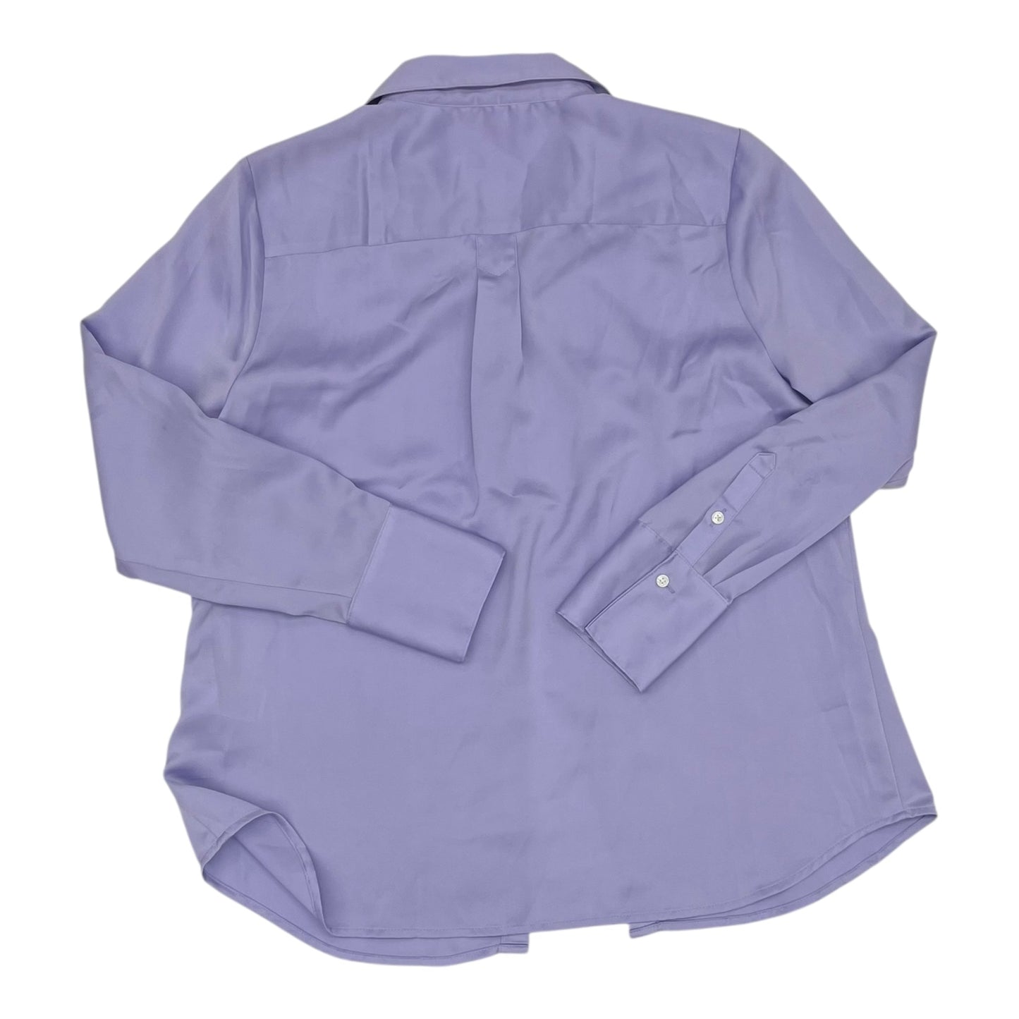 Blouse Ls By Banana Republic In Purple, Size:L