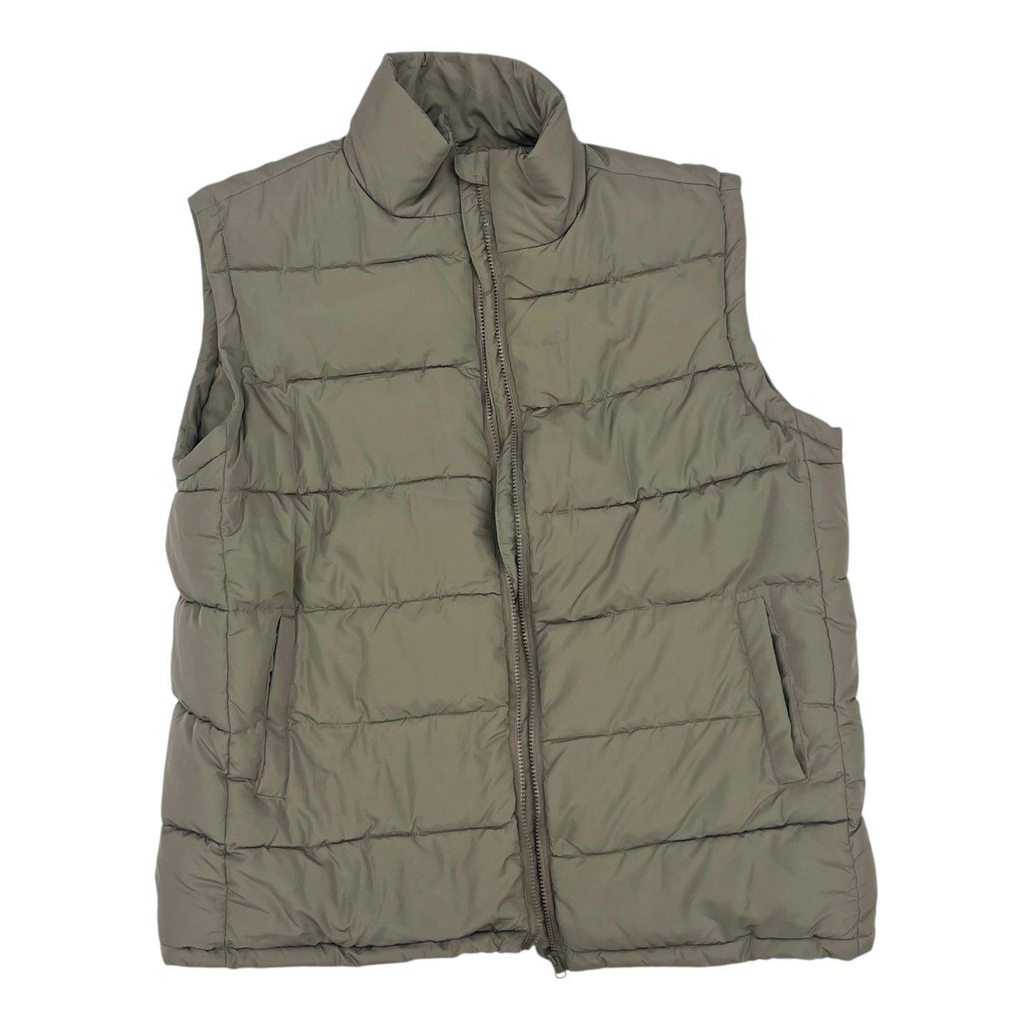 Vest Puffer & Quilted By Cmc In Tan, Size:L