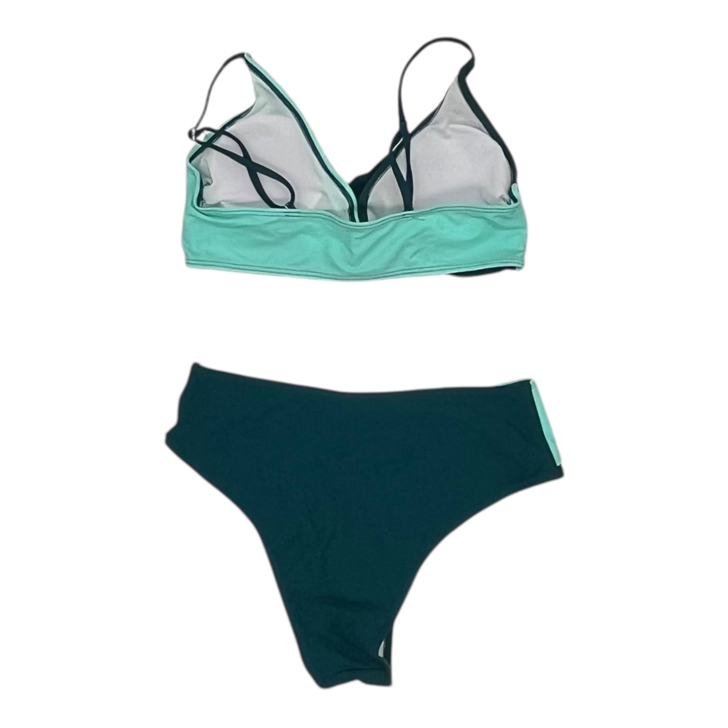 Swimsuit 2Pc By Clothes Mentor In Teal, Size:M