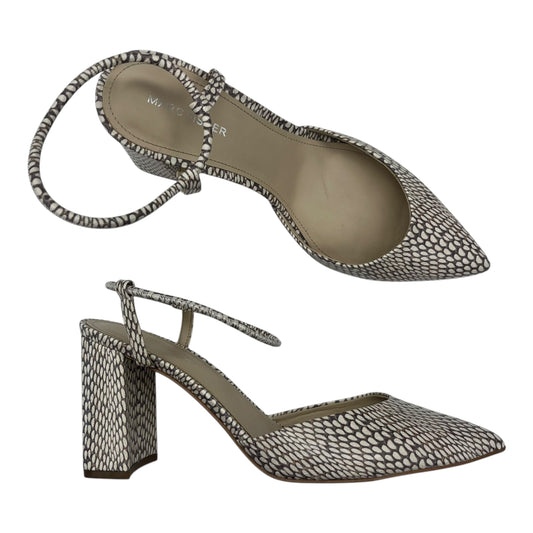 Shoes Heels Block By Marc Fisher In Cream, Size:10