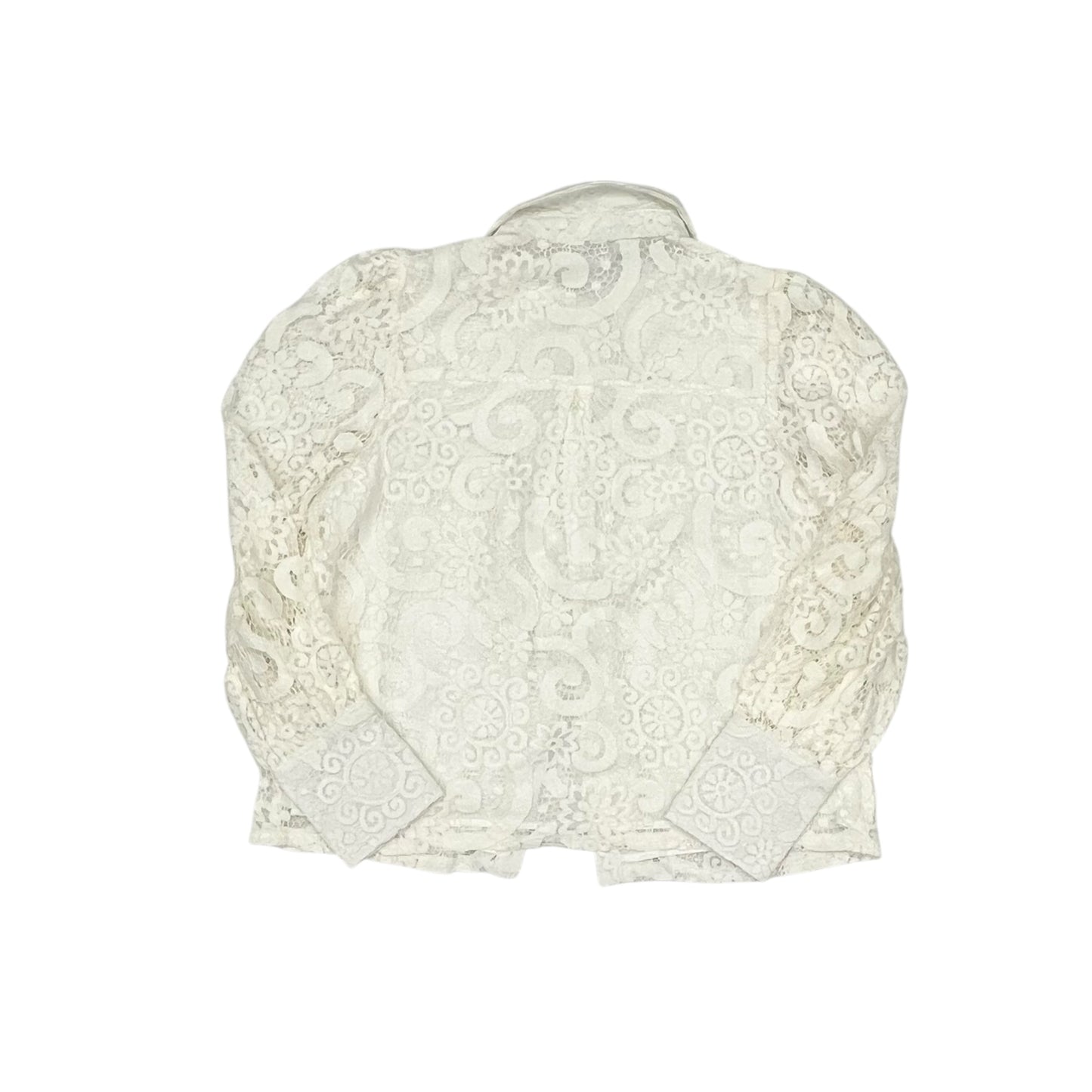 Blouse Ls By Nanette By Nanette Lepore In White, Size:L