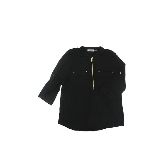Top Ls By Calvin Klein In Black, Size:L