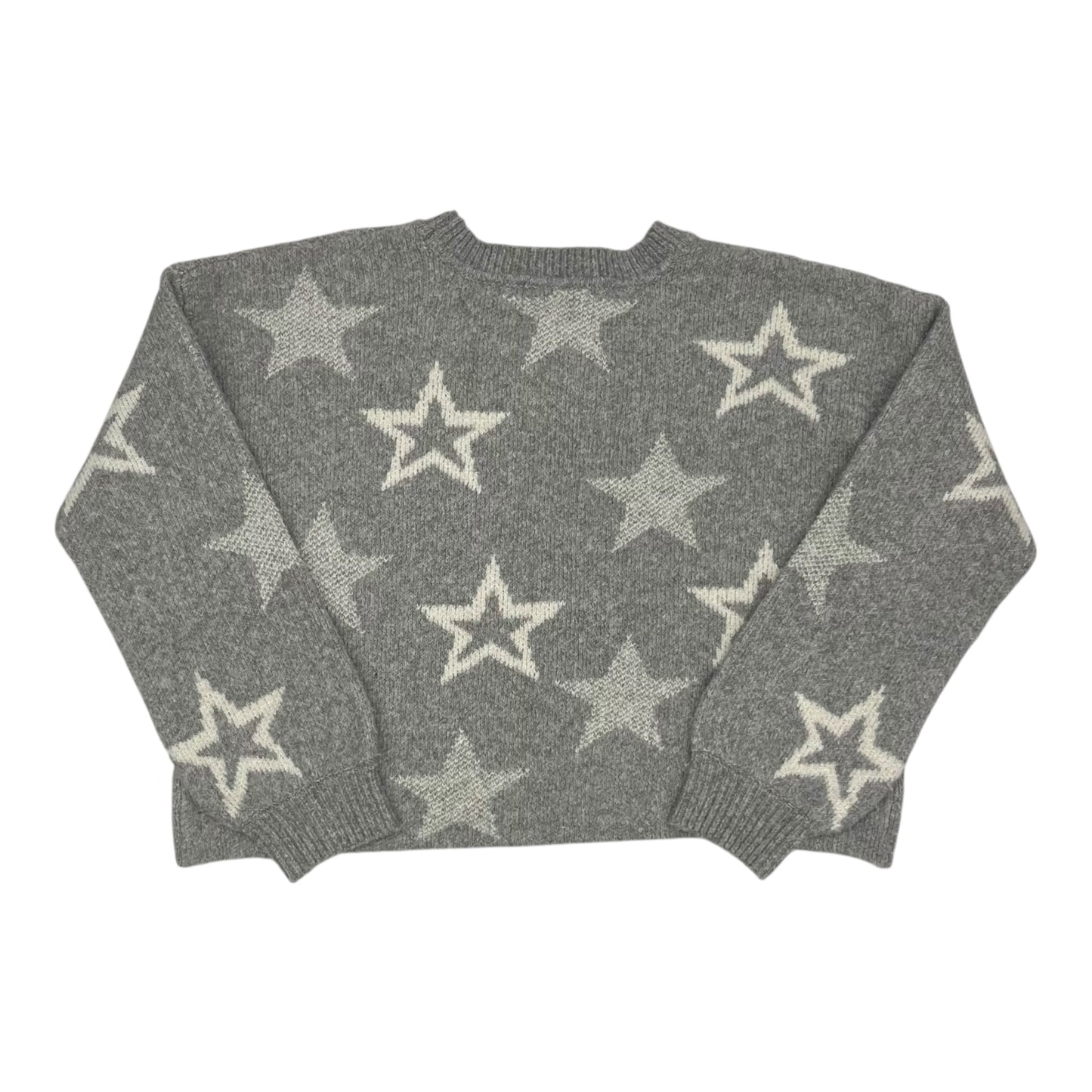 Sweater By Pink Rose In Grey & White, Size:L