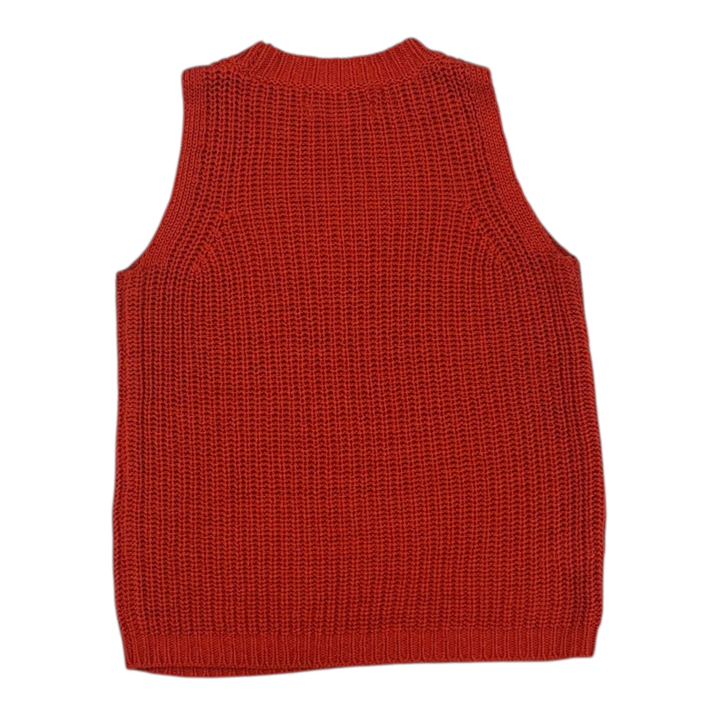 Vest Sweater By Loft In Orange, Size:S