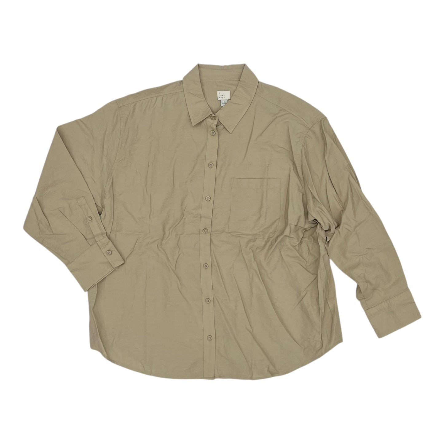 Top Ls By A New Day In Tan, Size:L