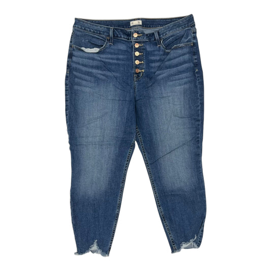 Jeans Skinny By Maurices In Blue Denim, Size:Xxxl
