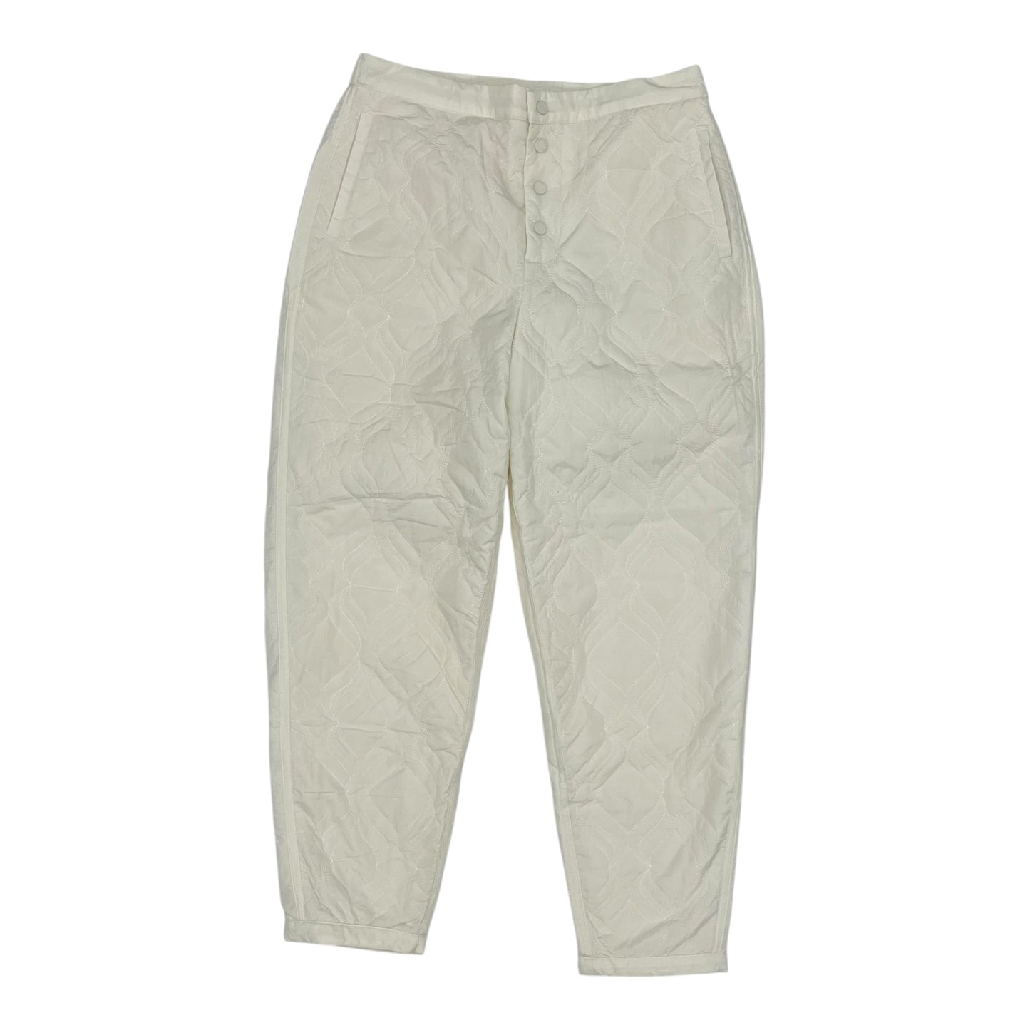 Athletic Pants By Fabletics In Cream, Size:L