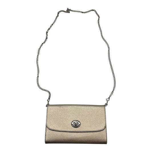 Crossbody Designer By Coach In Gold, Size:Medium
