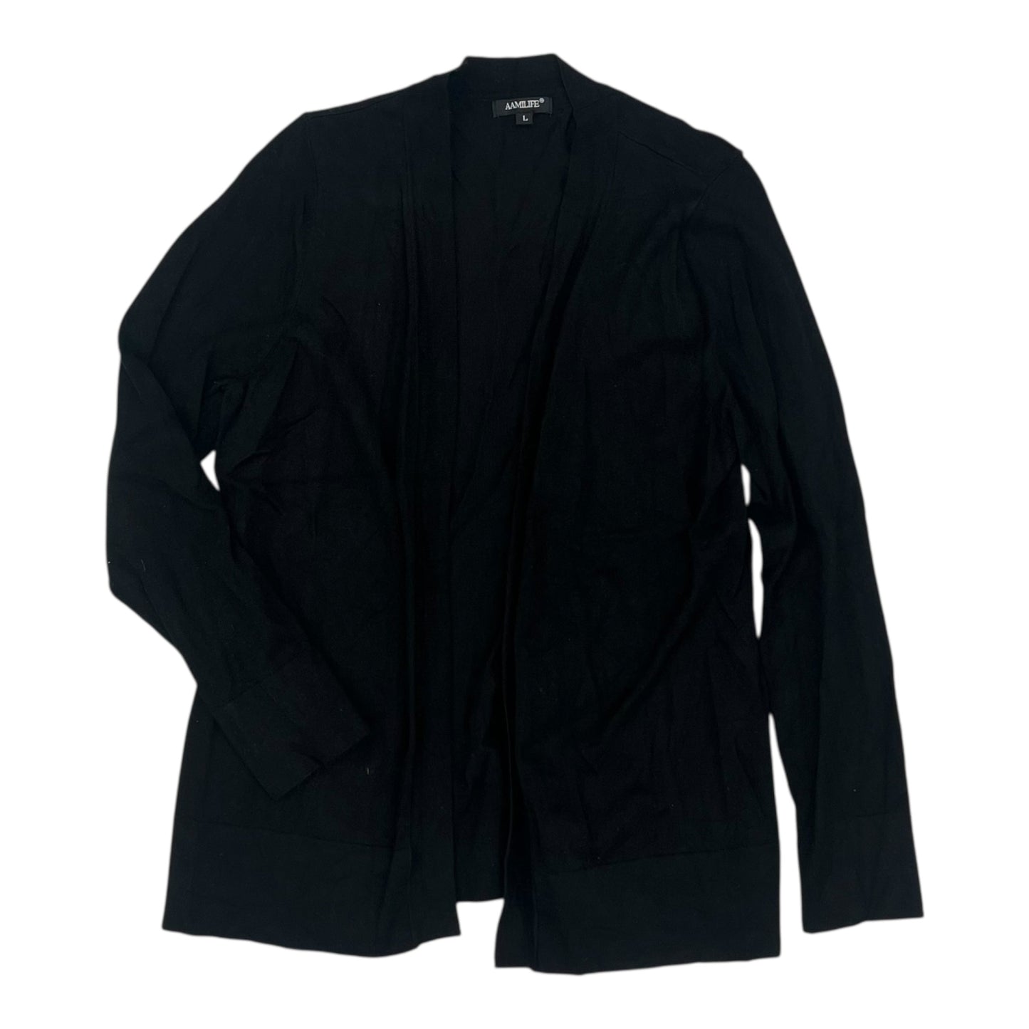 Cardigan By Clothes Mentor In Black, Size:L