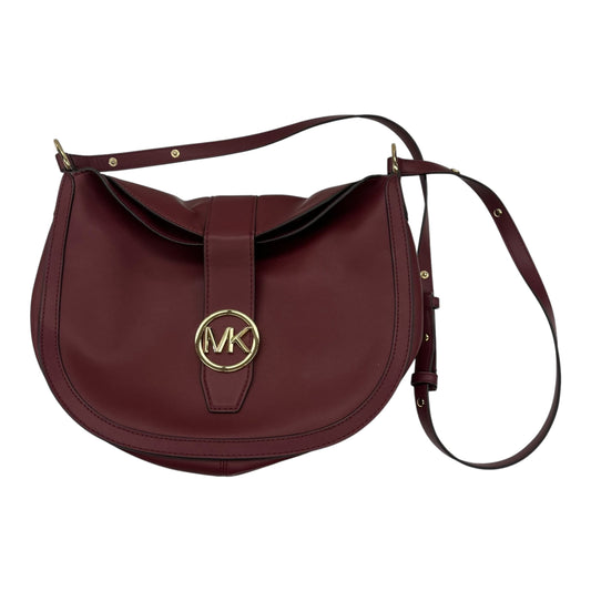 Crossbody Designer By Michael Kors In Maroon, Size:Medium