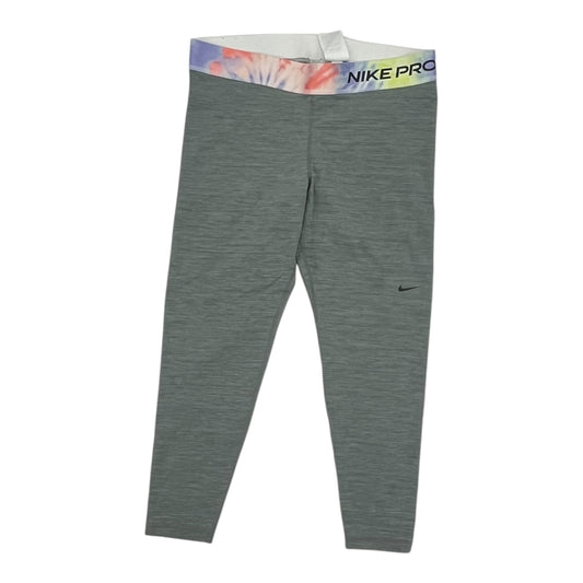 Athletic Leggings Capris By Nike Apparel In Grey, Size:Xl
