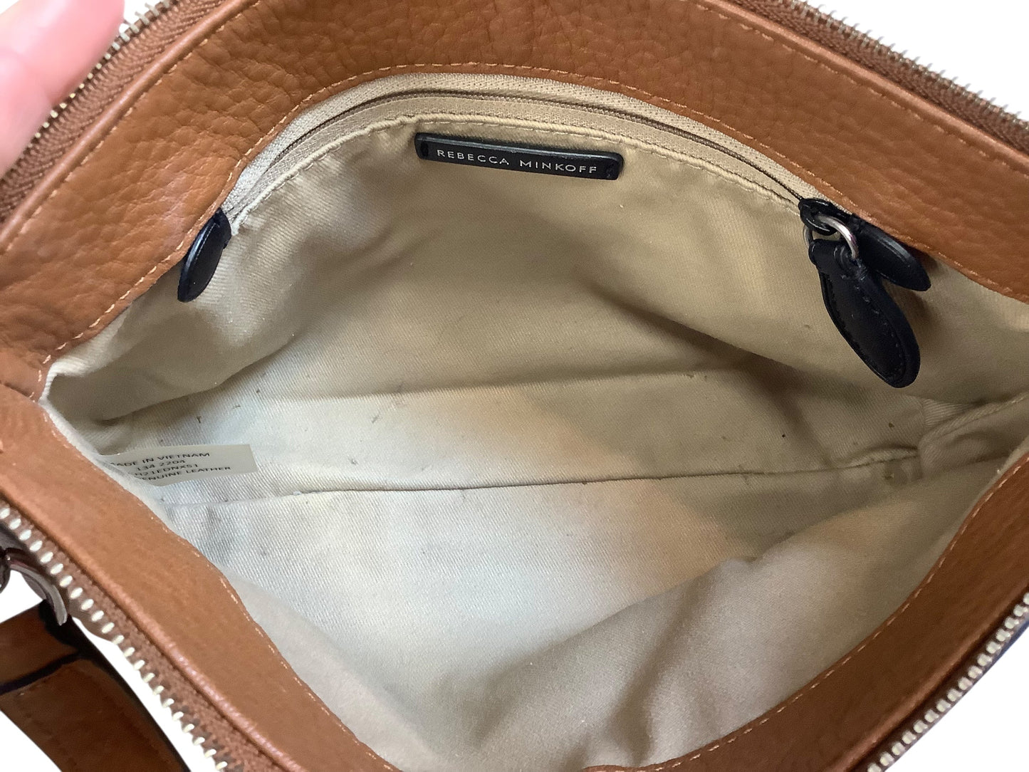 Crossbody Designer By Rebecca Minkoff In Brown, Size:Small