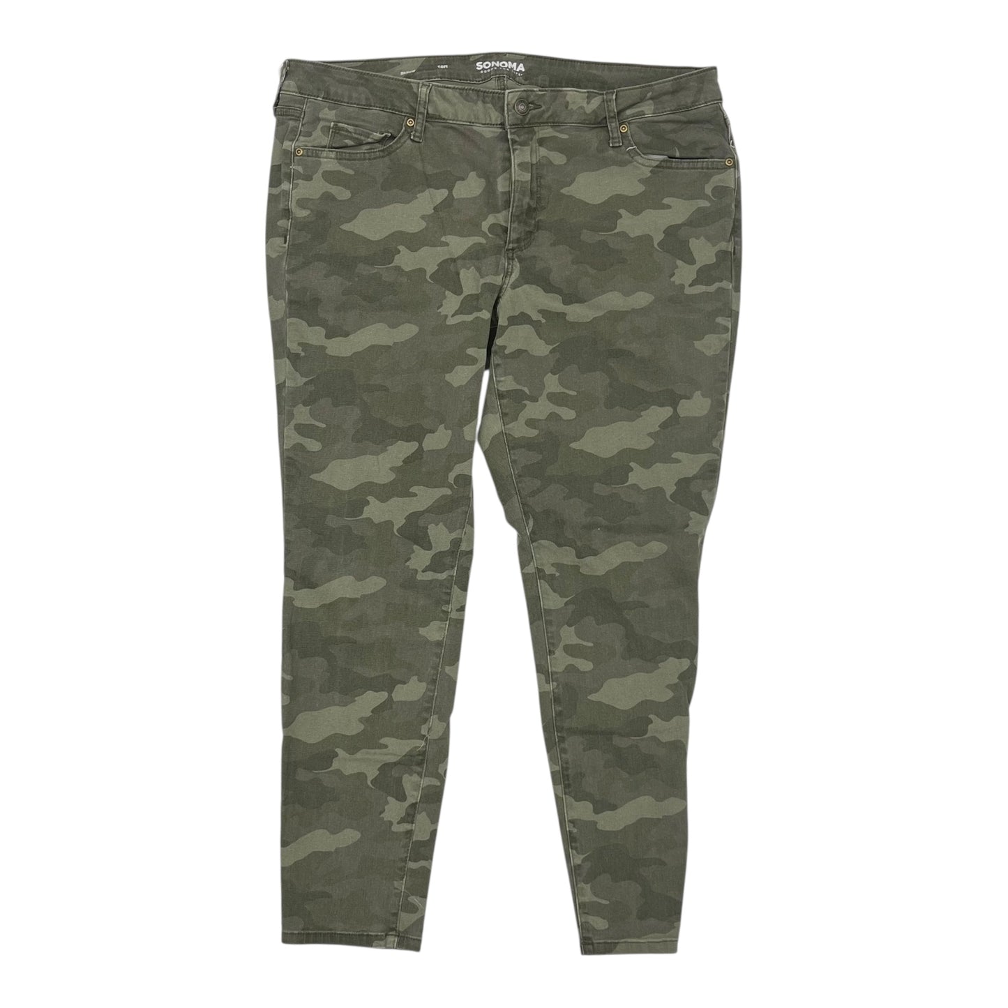 Jeans Skinny By Sonoma In Camouflage Print, Size:18