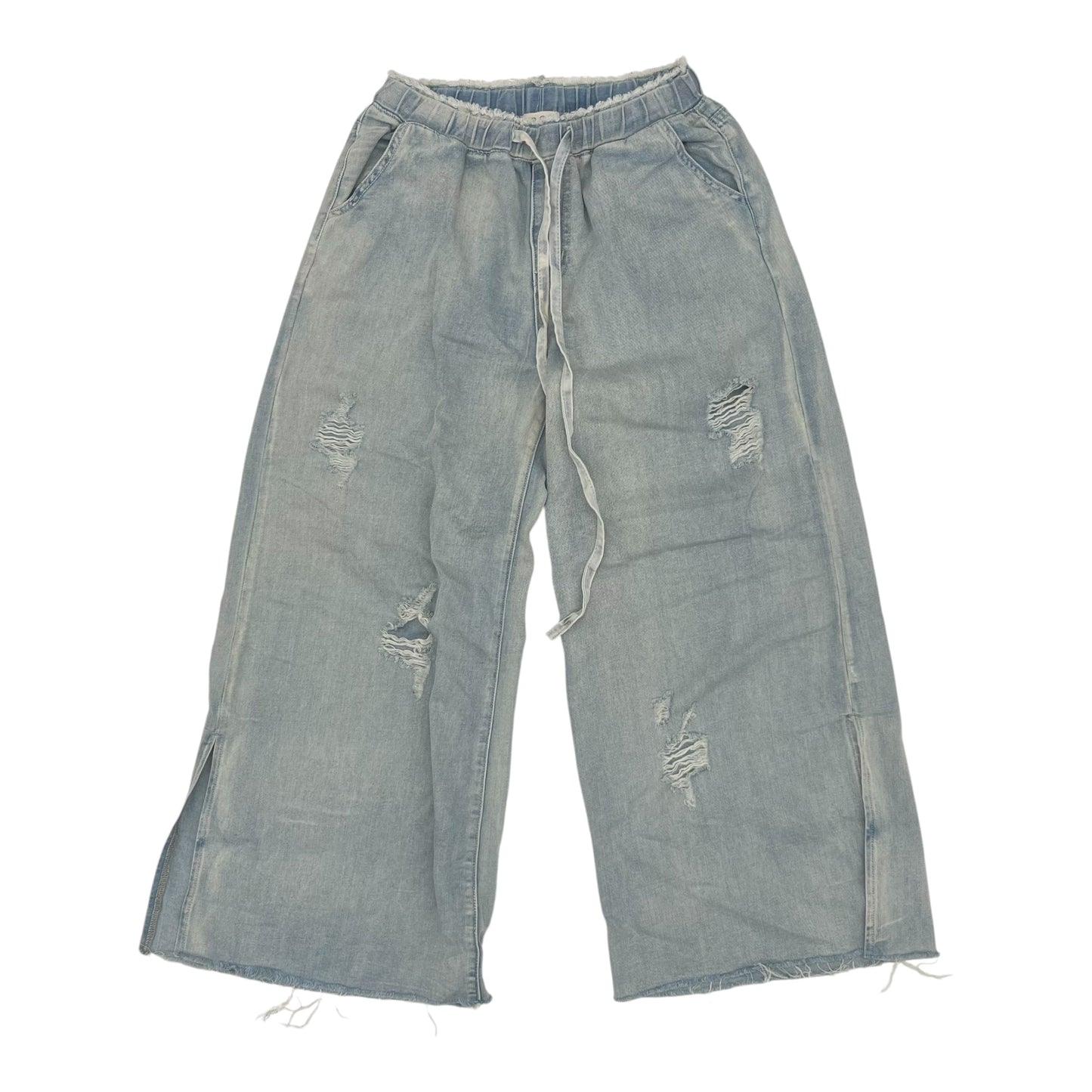Jeans Wide Leg By Pol In Blue Denim, Size:M